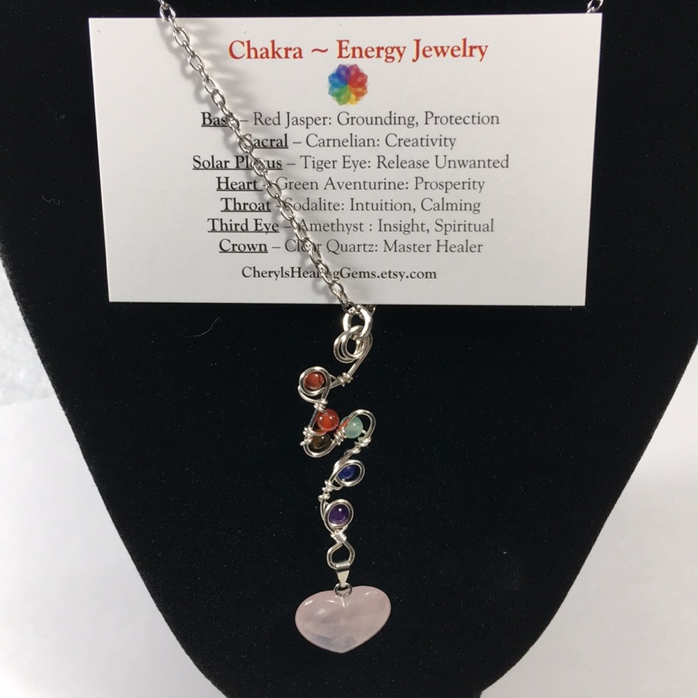 Chakra energy jewelry handmaid semi precious stone